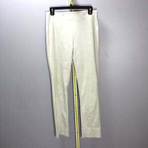 Vince Cream High‎ Rolled Waist Stretch Pants Size M
